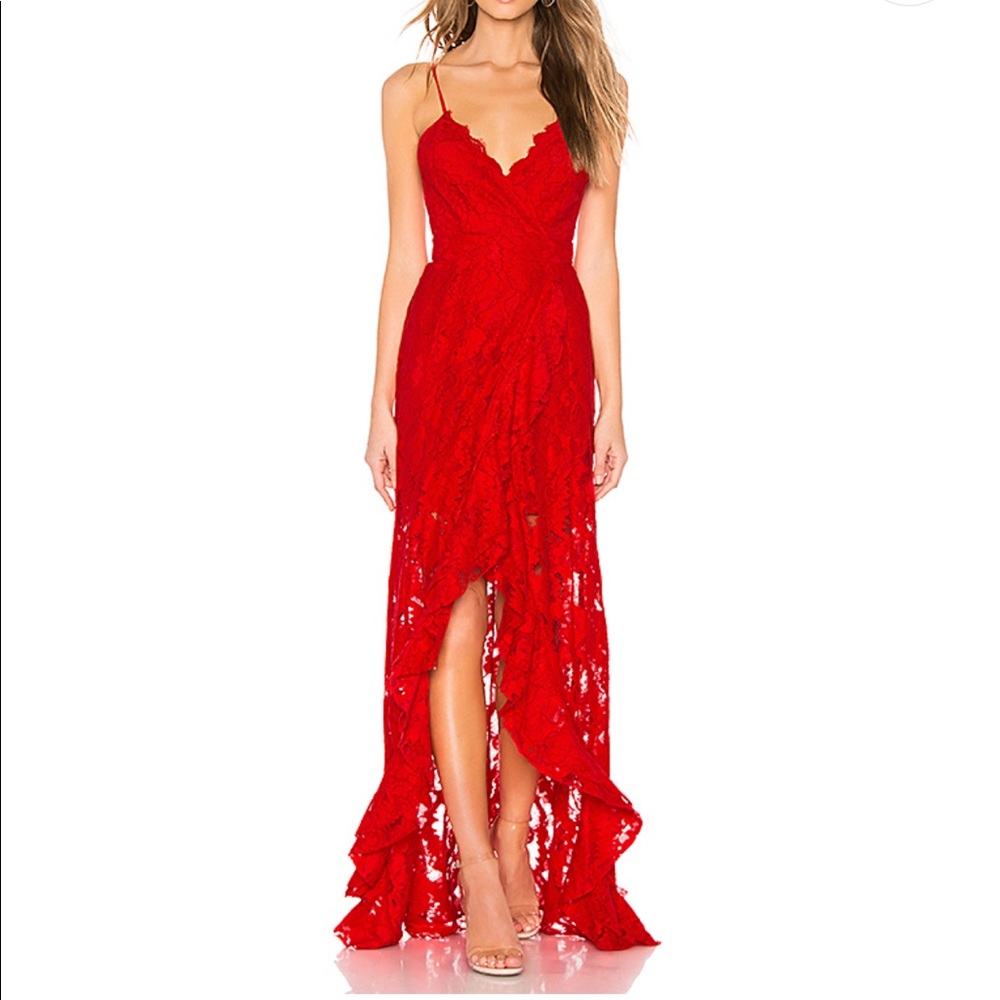 Majorelle Paisley Dress in Red Rose